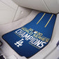 Los Angeles Dodgers 2020 World Series Champions 2Pk Carpet Car Mat Set - Military Republic