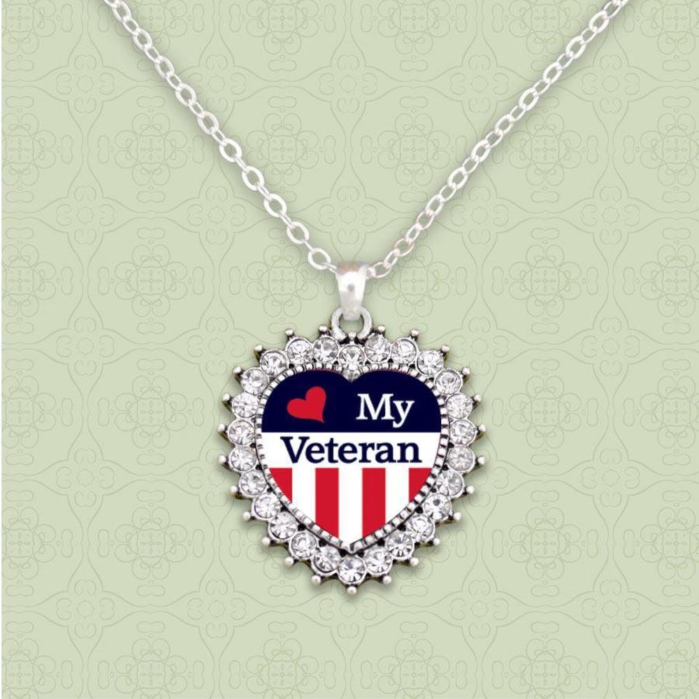 Love My Veteran Necklace-Military Republic