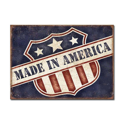 Made in America Tin Sign-Military Republic