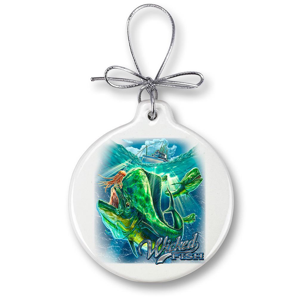 Mahi Mahi Fishing Christmas Ornament Military Republic