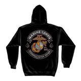 Marine Corps Biker Hoodie - Military Republic
