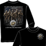 Marines A Few Became Brothers Long Sleeve Shirt-Military Republic