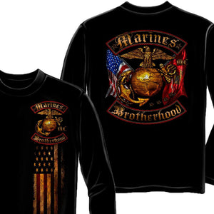 Marines Brotherhood Long Sleeve Shirt-Military Republic