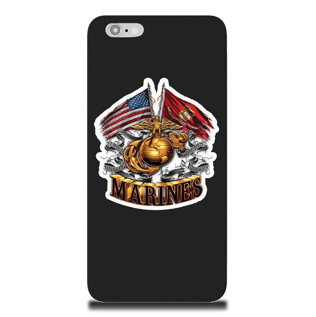 Marines Double Flag Phone Case-Military Republic