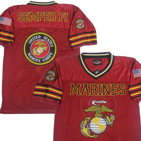 Marines Football Jersey-Military Republic