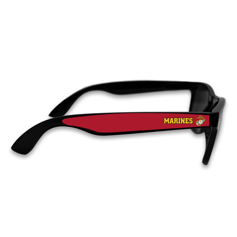 U.S. Marines Sports Retro Rimmed Black Sunglasses