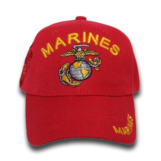 Marines Shadow Embroidery Cap (RED)-Military Republic