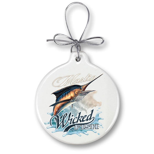 Marlin Fishing Christmas Ornament - Military Republic