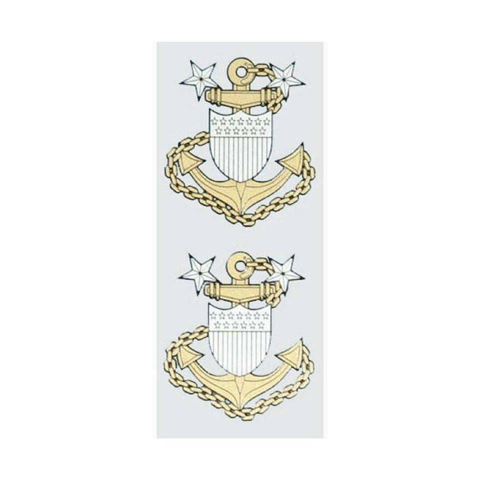 Master Chief Petty Officer E-9 2-Piece Decals-Military Republic