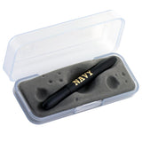 Matte Black Bullet Space Pen with U.S. Navy Letters Laser Engraved - Military Republic