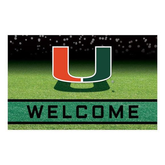 University of Miami Heavy Duty Crumb Rubber Door Mat - Military Republic