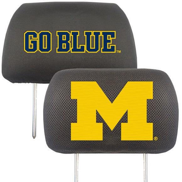 Michigan Team Color Printed Headrest Cover - Military Republic