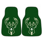 Milwaukee Bucks 2Pk Carpet Car Mat Set - Military Republic