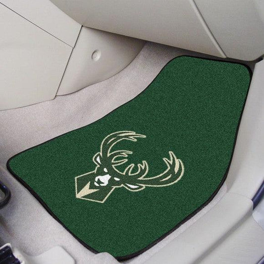 Milwaukee Bucks 2Pk Carpet Car Mat Set - Military Republic