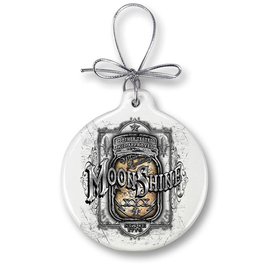 Moon Shine Mason Jar Christmas Ornament - Military Republic