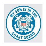 My Son is in the Coast Guard with United States Coast Guard Crest Decal-Military Republic