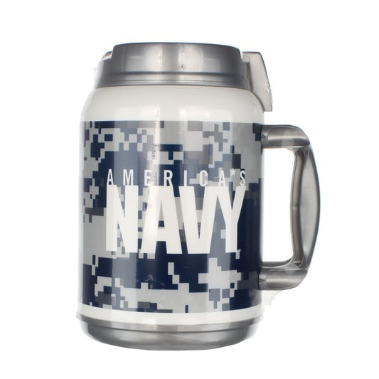 Navy 64 OZ Travel Mug-Military Republic