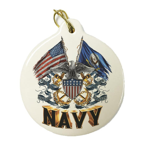 U.S. Navy Set of Three Best Seller Christmas Ornaments - Military Republic