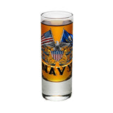 Navy Double Flag Shot Glasses-Military Republic