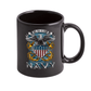 Navy Full Print Eagle Stoneware Mug Set - Black - Military Republic