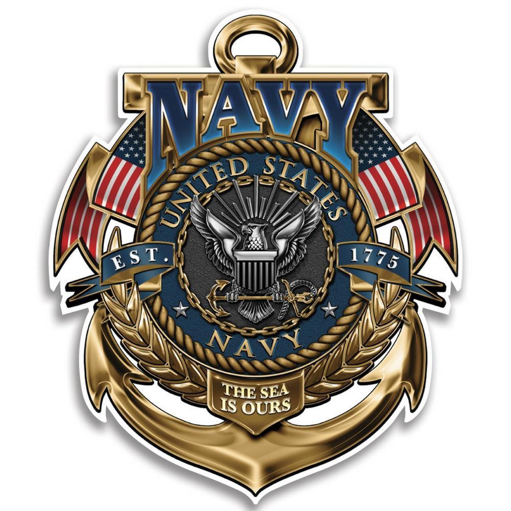 Navy The Sea Is Ours Decal-Military Republic