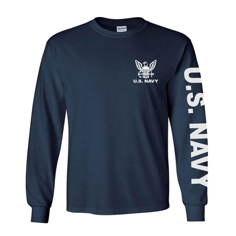 U.S. Navy Long Sleeve Shirt - Navy Blue - Military Republic