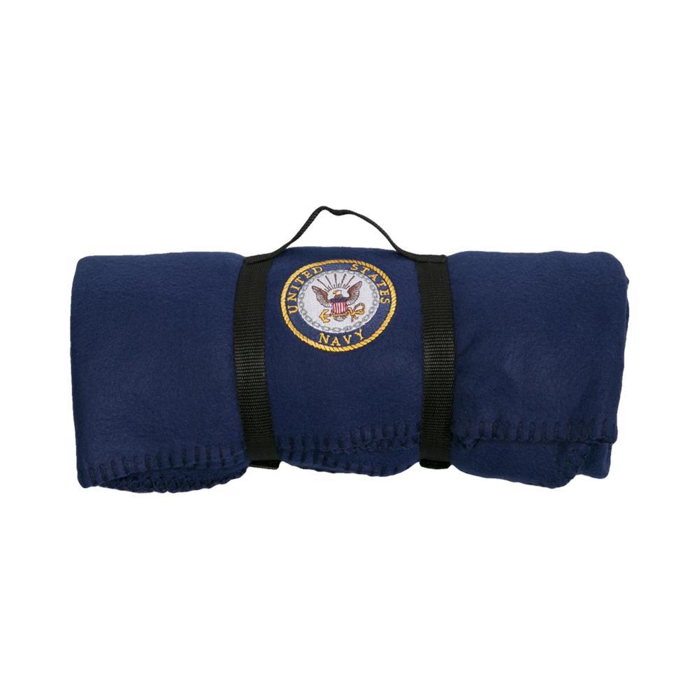 Navy Polar Fleece Blanket-Military Republic