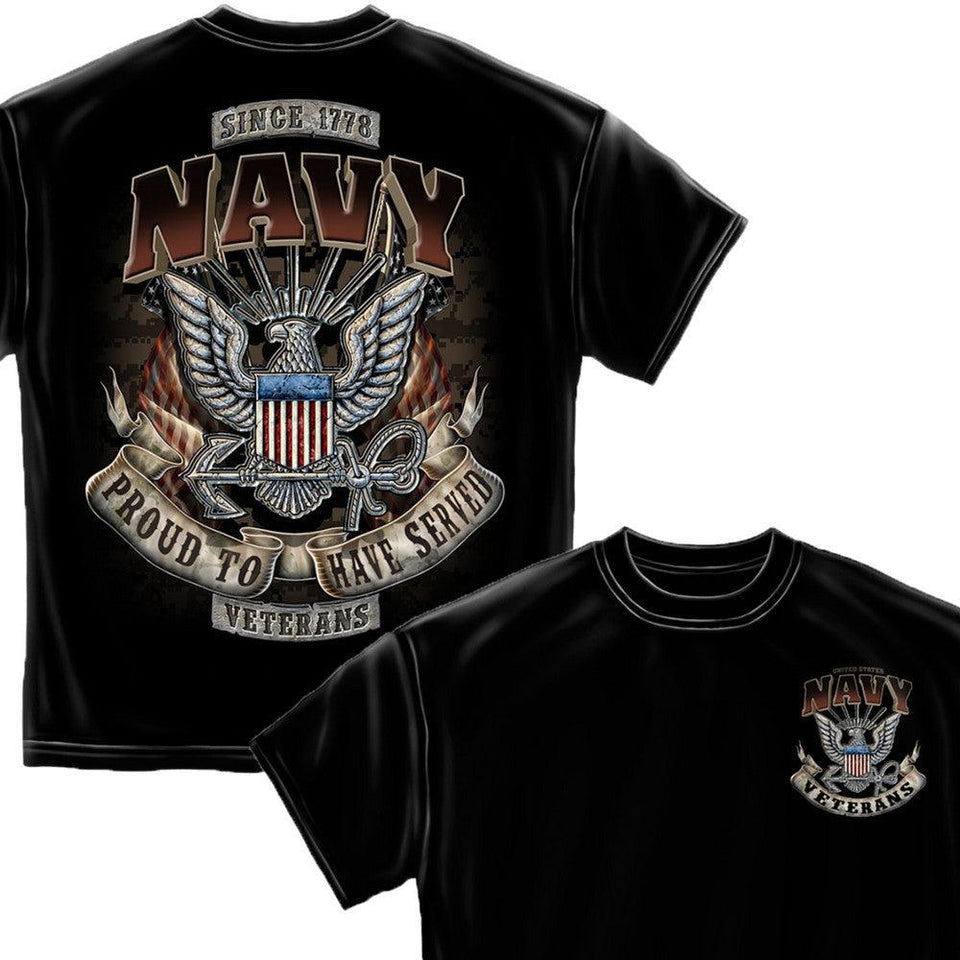 Navy Veteran T-Shirt-Military Republic