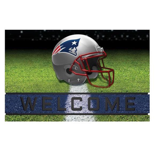 New England Patriots Heavy Duty Crumb Rubber Door Mat - Military Republic