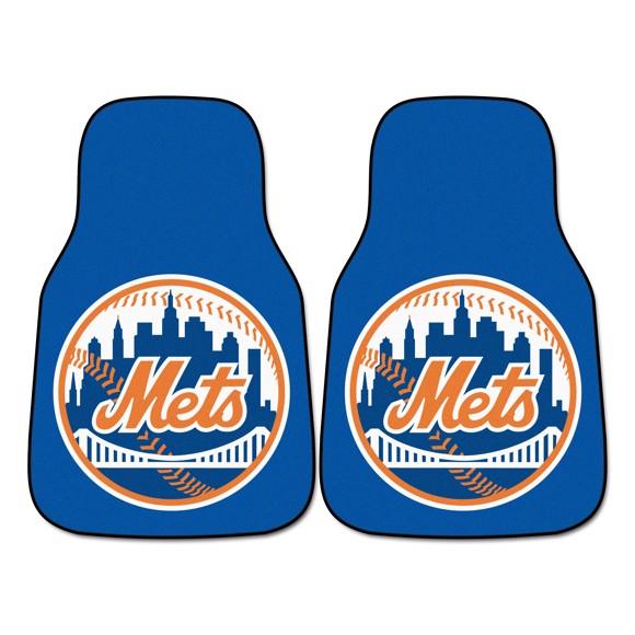 New York Mets 2Pk Carpet Car Mat Set - Military Republic