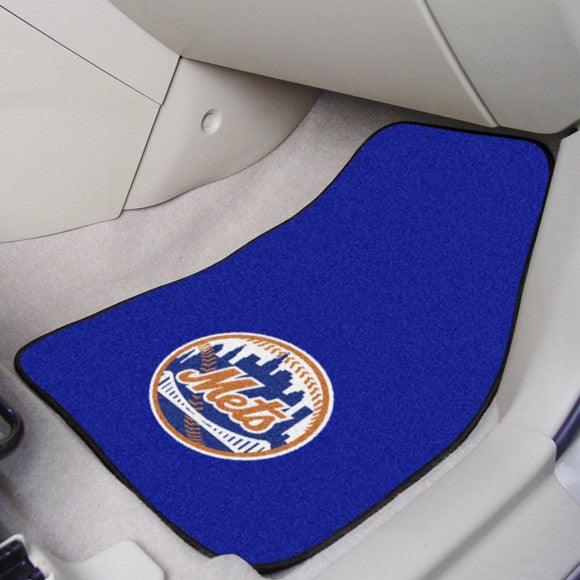 New York Mets 2Pk Carpet Car Mat Set - Military Republic