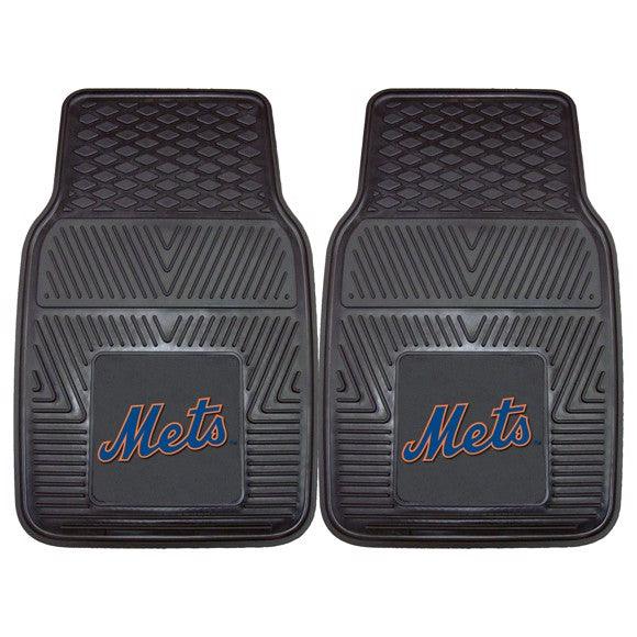 New York Mets 2pk Heavy Duty Vinyl Car Mat Set - Military Republic