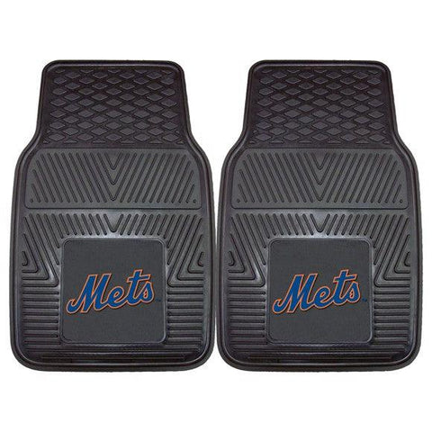 New York Mets 2pk Heavy Duty Vinyl Car Mat Set - Military Republic