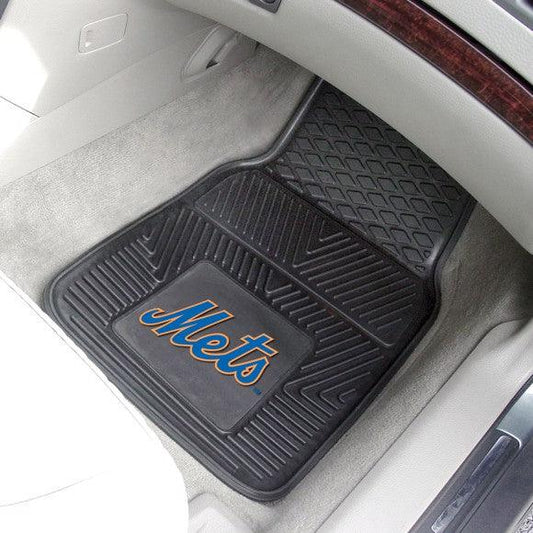 New York Mets 2pk Heavy Duty Vinyl Car Mat Set - Military Republic