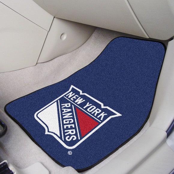 New York Rangers 2Pk Carpet Car Mat Set - Military Republic