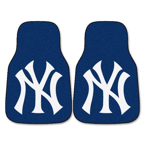 New York Yankees 2Pk Carpet Car Mat Set - Military Republic