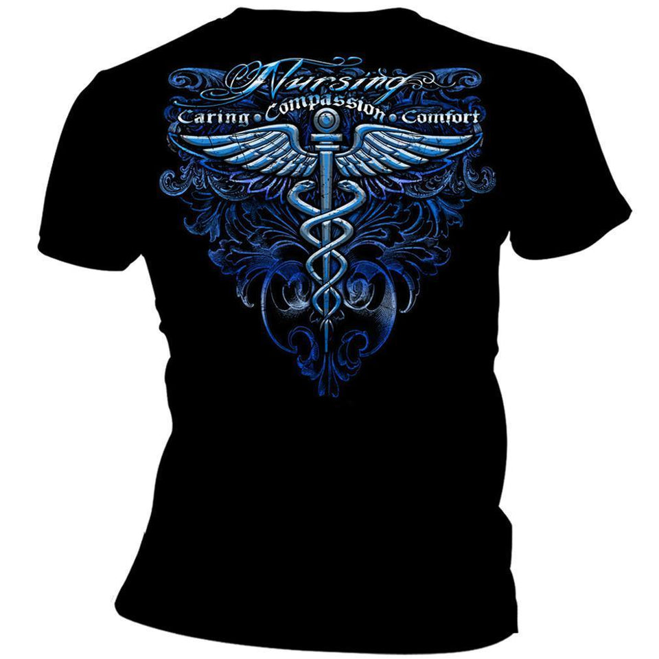 Nursing Silver Wings T-Shirt-Military Republic