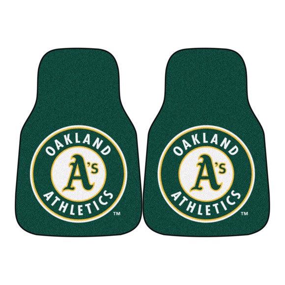 Oakland Athletics 2Pk Carpet Car Mat Set - Military Republic