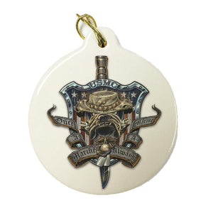 Once A Marine Always A Marine Christmas Ornament-Military Republic