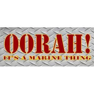 OORAH! It's A Marine Thing Photo License Plate - Military Republic
