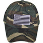 Patriotic USA Flag Embroidered Hat (Black and Green Camo)-Military Republic