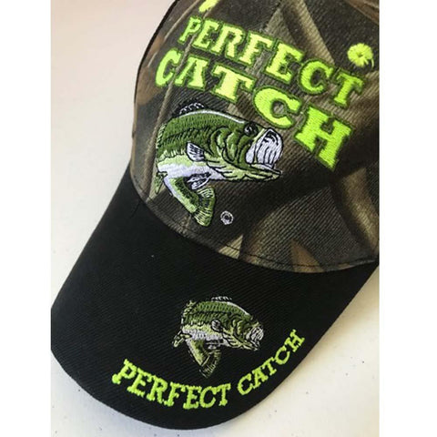 Perfect Catch- Funny Fishing Camo Cap - Military Republic