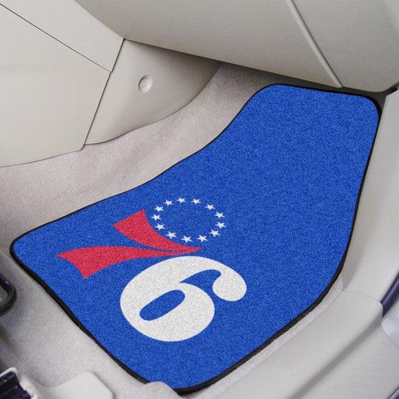 Philadelphia 76ers 2Pk Carpet Car Mat Set - Military Republic