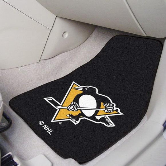 Pittsburgh Penguins  2Pk Carpet Car Mat Set - Military Republic