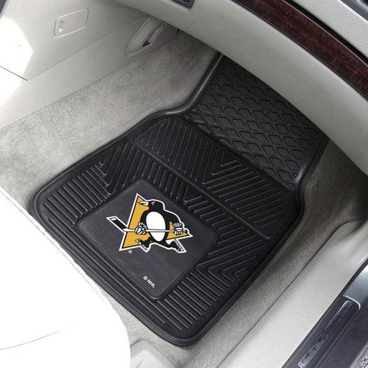 Pittsburgh Penguins 2pk Heavy Duty Vinyl Car Mat Set - Military Republic