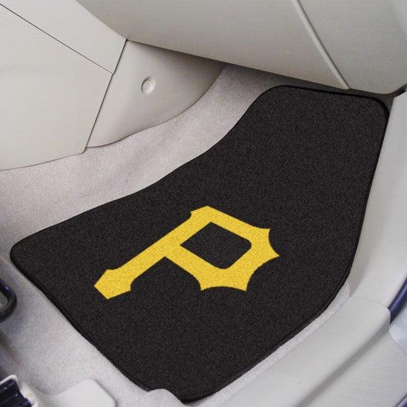 Pittsburgh Pirates 2Pk Carpet Car Mat Set - Military Republic