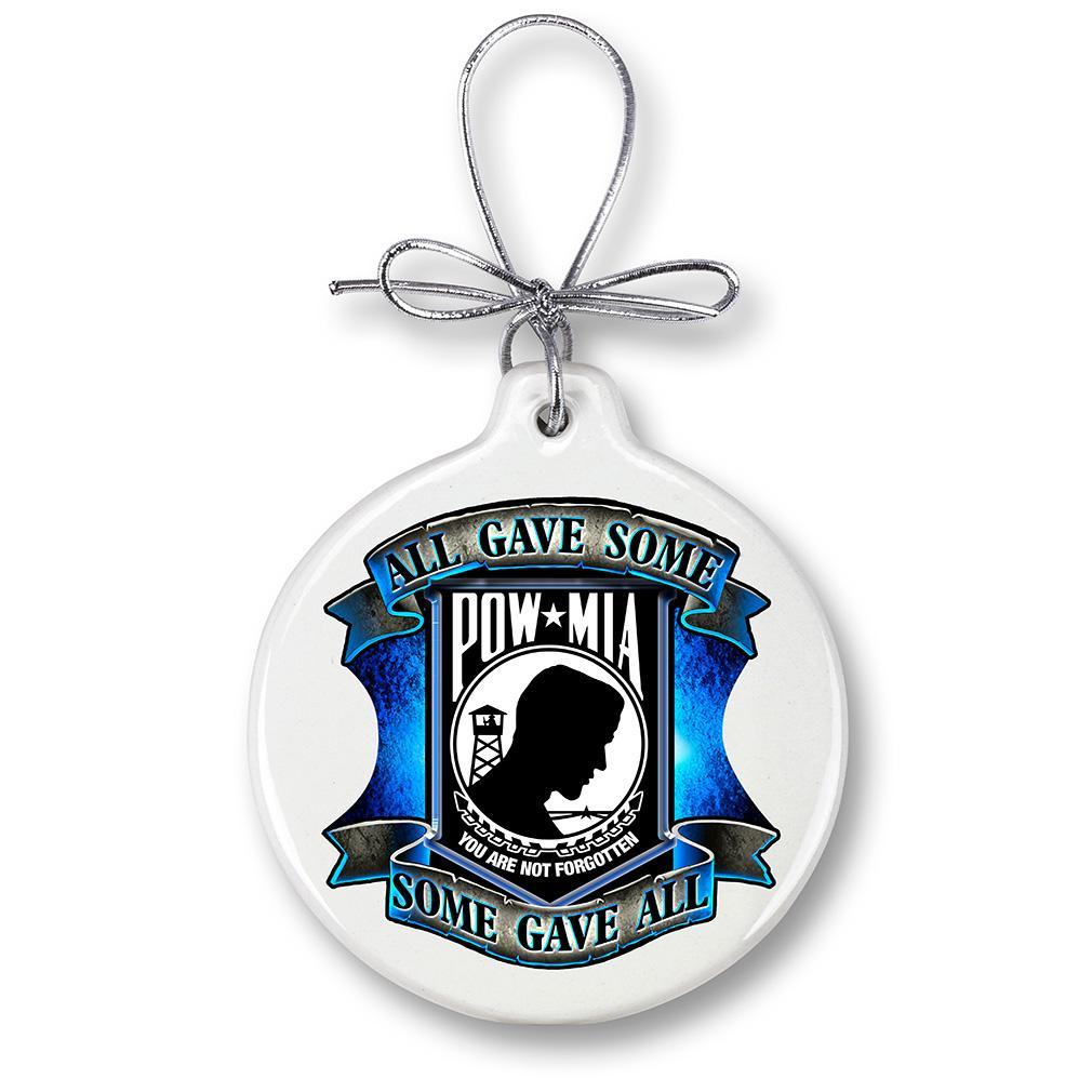 POW All Gave Some Blue Christmas Ornament - Military Republic