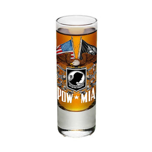 POW MIA Double Flag Shot Glasses-Military Republic