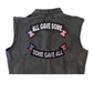 All Gave Some - Some Gave All Rocker Set of Two Patches With US Flag Design - 11x4 inch - Military Republic
