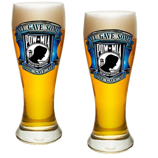 POW MIA Pilsner Glass Set-Military Republic